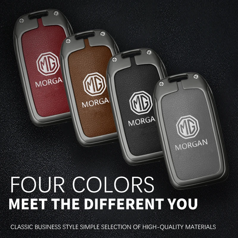 Zinc Alloy Leather Car Key Case Cover Protector Shell Fob For Roewe RX5 MG3 MG5 MG6 MG7 MG ZS GT GS 350 360 750 W5 Accessories 4