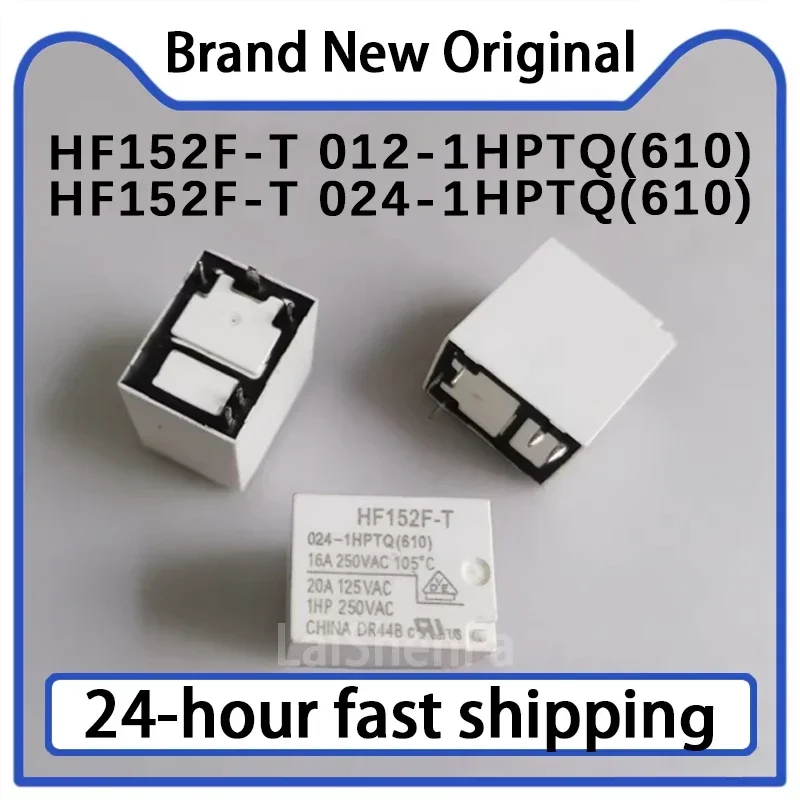 1 قطعة HF152F-T 012 024-1HPTQ (610) التتابع 5 دبوس 16A مجموعة عادة مفتوحة الأسهم الأصلية