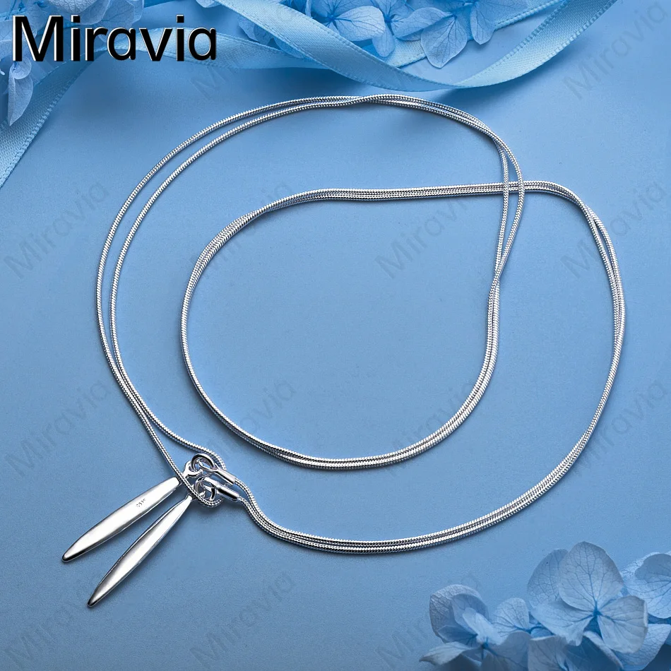 

Miravia 925 Sterling Silver Teardrop Necklace - Exquisite And Cute Wedding Party Jewelry For Women