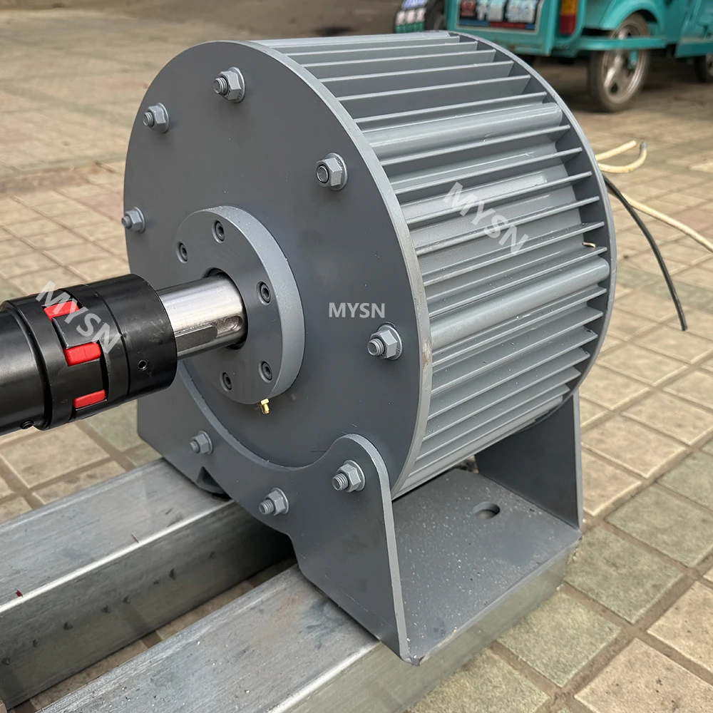 100KW Permanent Magnet Generator 220V 230V 380V 300 RPM Electric Generator 50000W Alternator Quiet Generator With Driving Motor