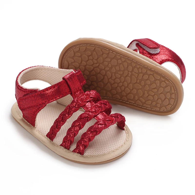 Casual Comfortable Solid Color Open Toe Sandals For Baby Girl Breathable Non-slip Walking Shoes For Summer Outdoor Walking Shoes