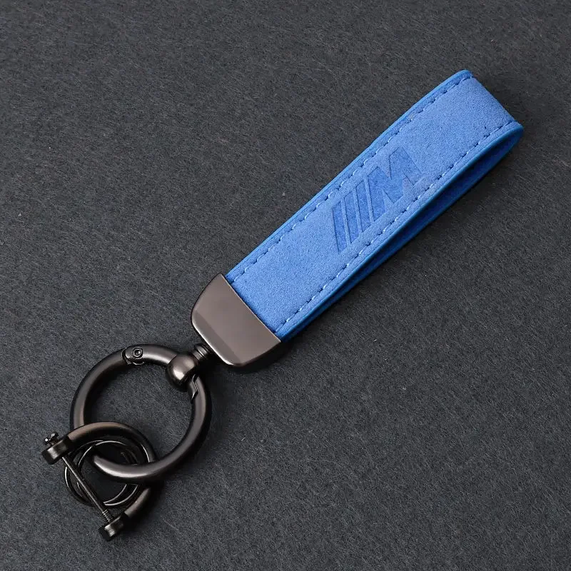 Leather Car Keychain Lanyard Key Ring Buckle for BMW M Power G01 G03 G11 Z3 Z4 G30 X1 X4 X3 X5 X6 E46 E39 E60 F10 F46 Logo Decor