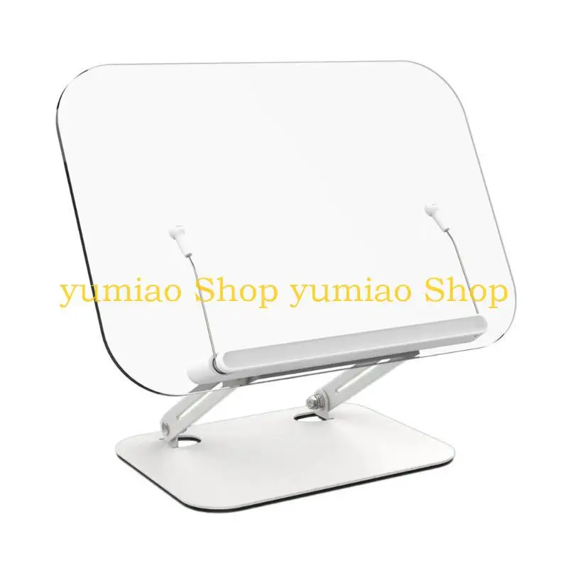 587B Elegant Acrylic Book Holder, Foldable Book Stand for Students and Professional For Various Tablet Size