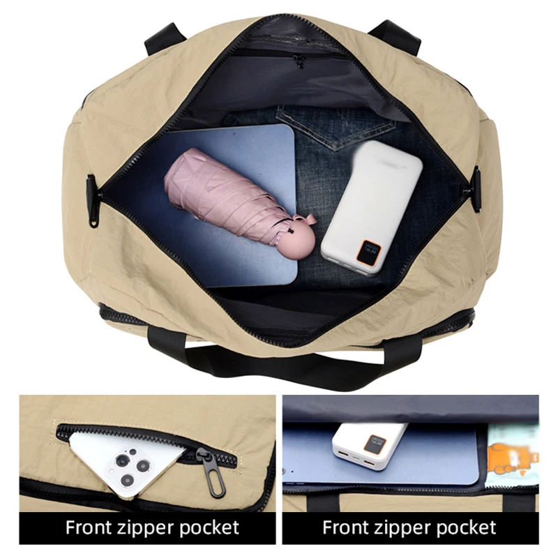 حقيبة اللياقة البدنية الرياضة الصالة الرياضية تنوعا على ظهره سعة كبيرة تخزين الأمتعة السفر حقيبة كتف محمولة حقيبة كروسبودي المرأة عادية