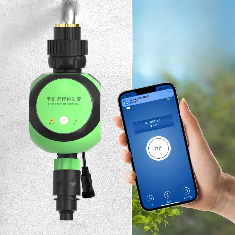 

mobile phone wifi remote control watering device lazy timing automatic watering artifact intelligent watering sprinkler system