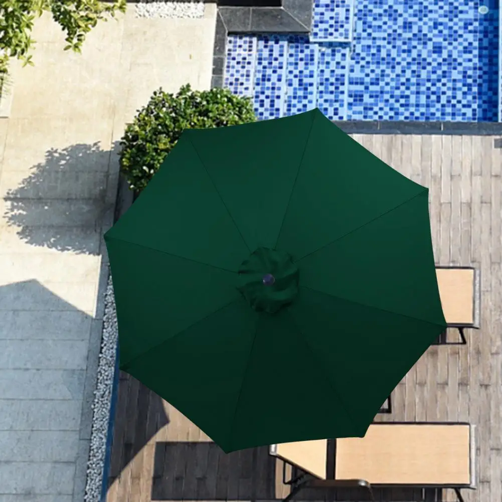 Umbrella Top Cloth Replacement 270cm Outdoor Umbrella Replacement Canopy Uv Protection Patio Parasol Cover Garden Market Table