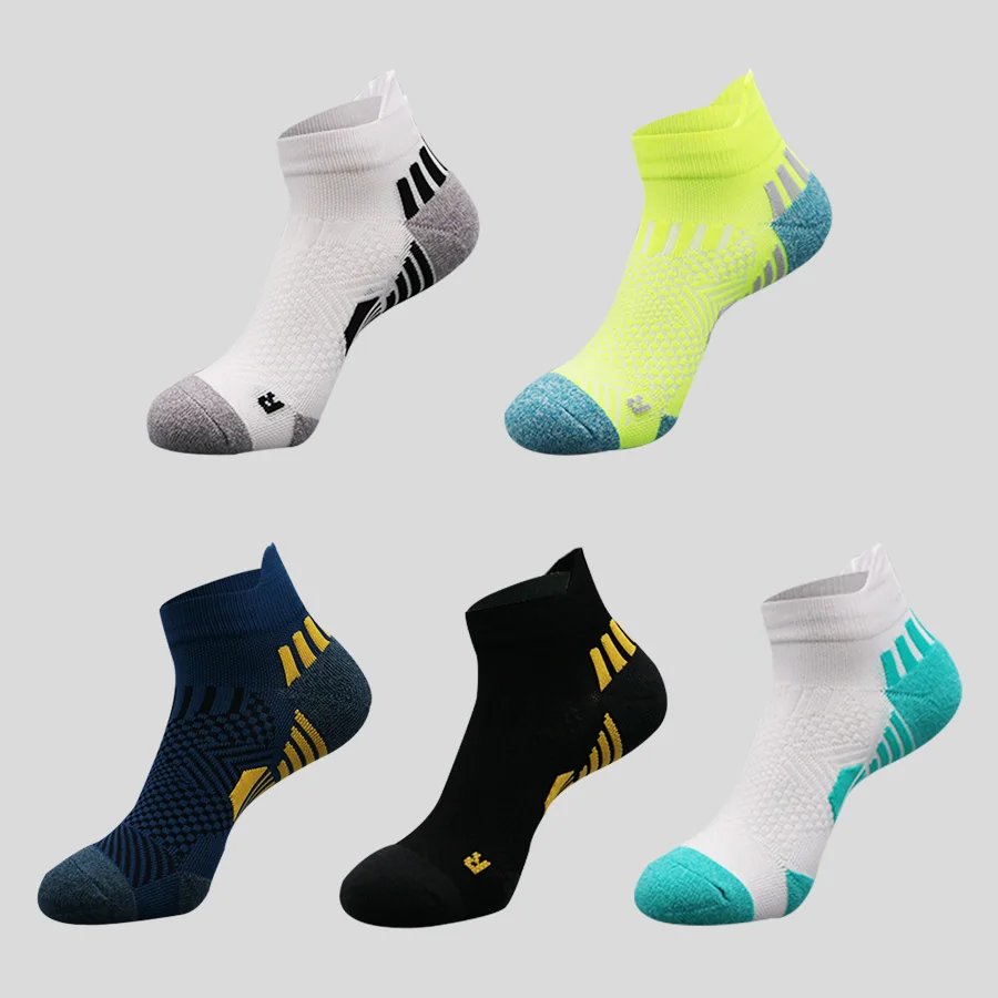 Paquete de 5, paquete de 3, paquete de 1 calcetines de compresión para correr, maratón, calcetines deportivos para Fitness al aire libre, parte inferior de toalla para adultos, transpirable Sw