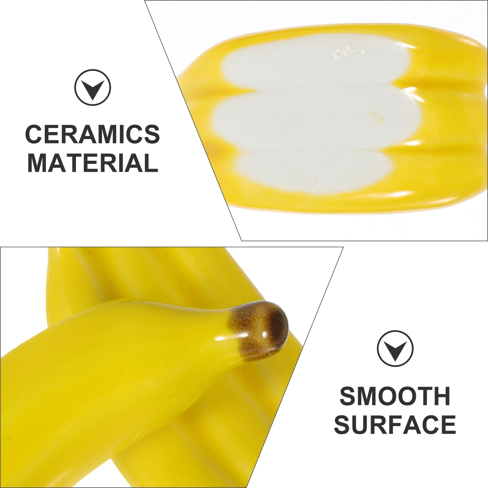 

Ceramics Chopsticks Spoon Rest Banana Shape Holder for Table Decor Stylish Dinnerware Kitchen Dining Accessory