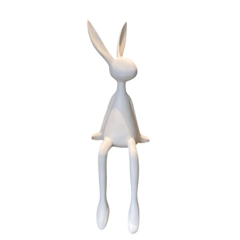 Light Luxury Highend Black Rabbit Sitting Ornament Living Room Entrance StudyRoom TVCabinet Wine Cabinet Background Wall Desktop