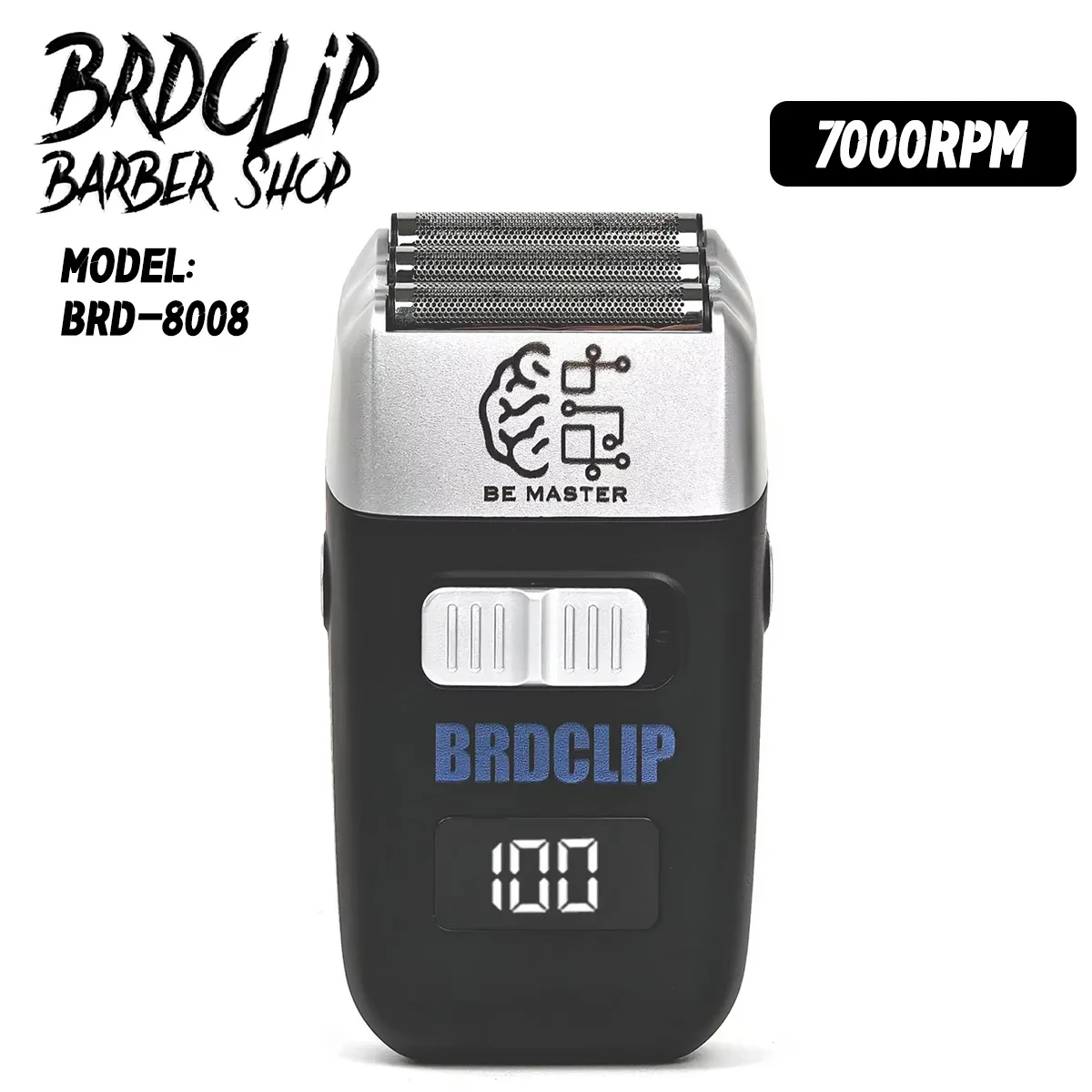

Профессиональный BRDCLIP плавающий три головки 1400 мАч 7000 об/мин триммер с высоким двигателем мужская машинка для стрижки волос электробритва светодиодный дисплей