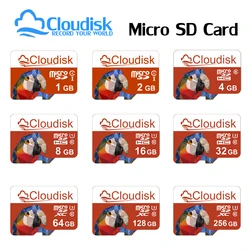 Cloudk-tarjeta de memoria Microsd para teléfono, Tablet, cámara, 1GB, 2GB, 4GB, 8GB, A1, Clase 10, U3, V30, 32GB, 64GB, 128GB, TF, 16GB