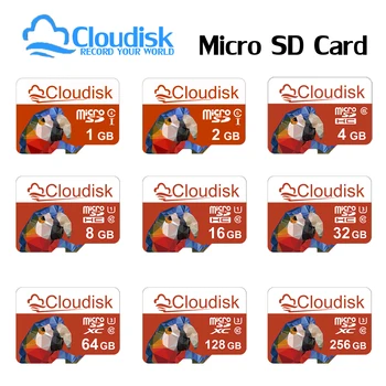 Cloudisk Micro SD Speicherkarte 1 GB 2 GB 4 GB 8 GB A1 Klasse 10 U3 V30 32 GB 64 GB 128 GB TF Microsd-Karten 16 GB für Telefon-Tablet-Kamera