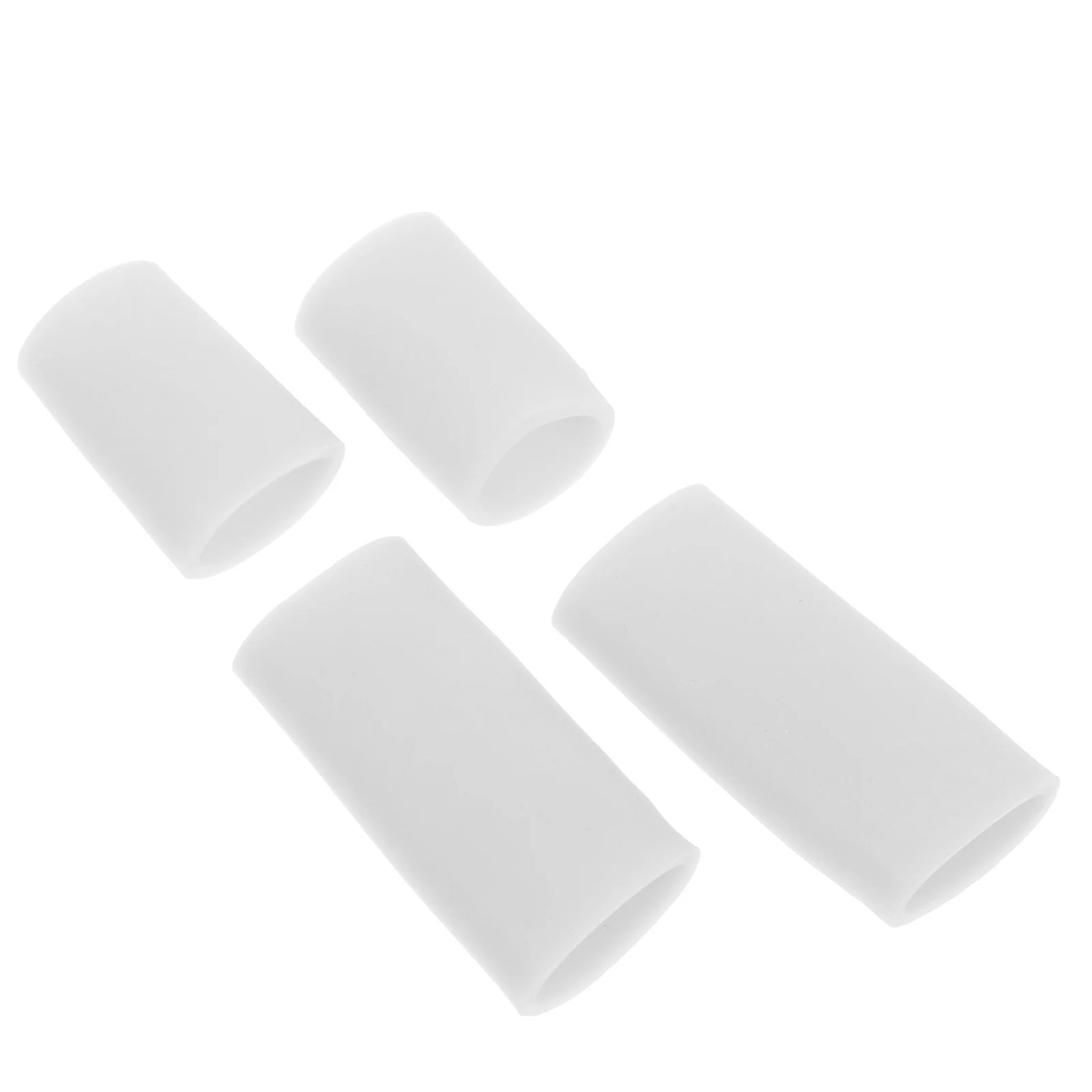 2 Paar Silikon-Fingerlinge, Fingerschutz für trockene Haut, rissige Fingerspitzen, bequeme, wasserdichte Daumenhülle zum Tippen