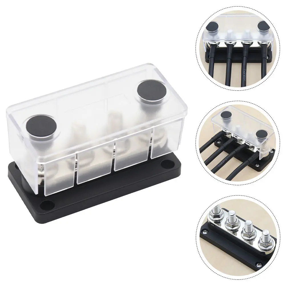 

Terminal Bus Bar 300A High Strength Car Terminal Strip Electrical Bus Block for Marine Rv Truck Battery Distribution Connection