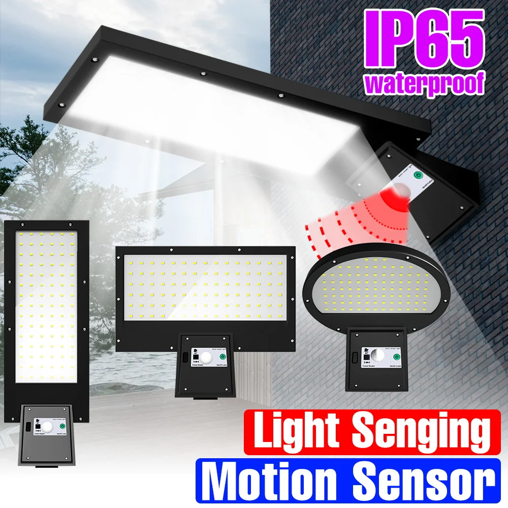 

Солнечный уличный светодиодный прожектор с датчиком движения, водонепроницаемый, сверхъяркий, для наружного освещения стен, двора и заднего двора