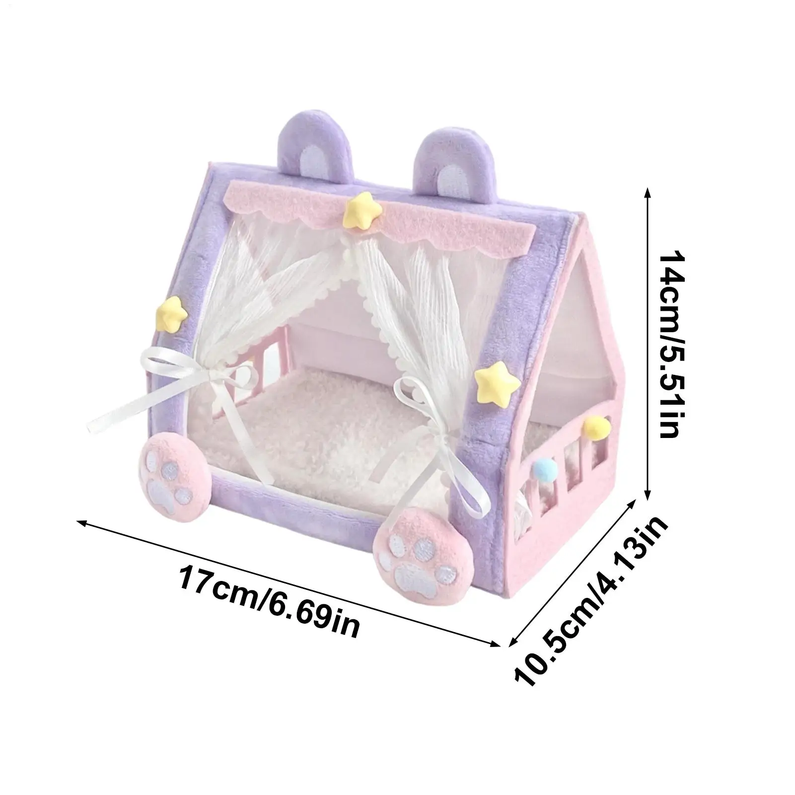 Babypop wieg tent huis miniatuur speelset cadeau voor kinderen meisjes peuters fantasiespel kinderkamer woonkamer speelgoed