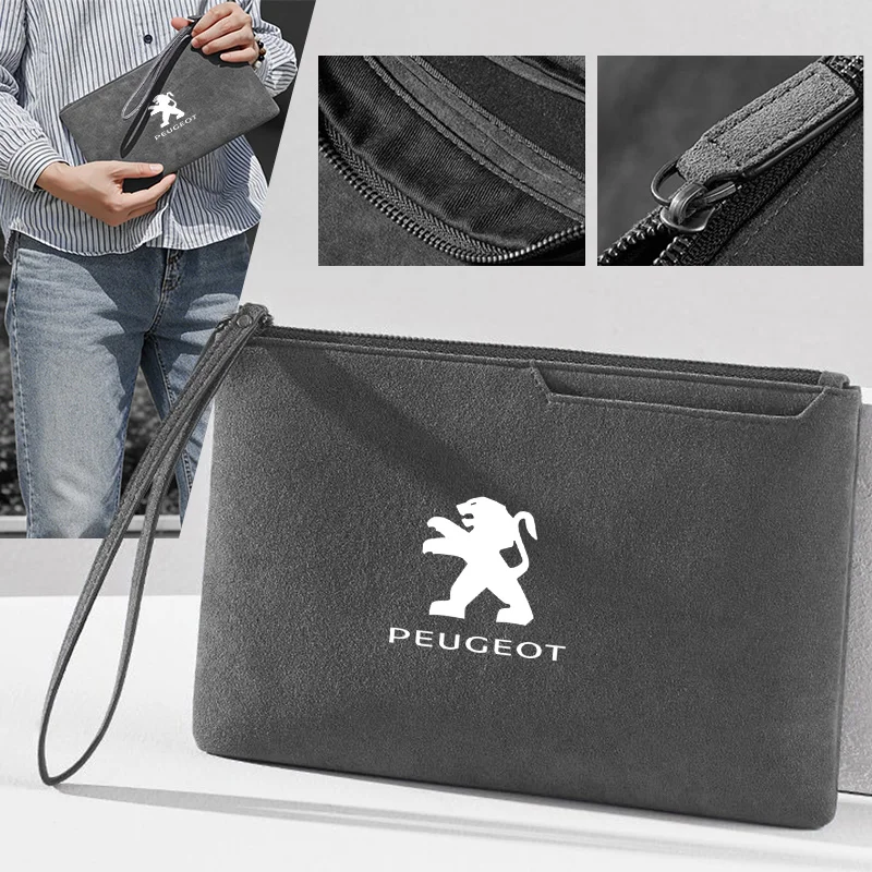 

Keychain Wallets Card Bag Car Key Cover Case Coin Purse Strorage For Peugeot 207 3008 206 208 308 307 407 508 2008 5008 107 106