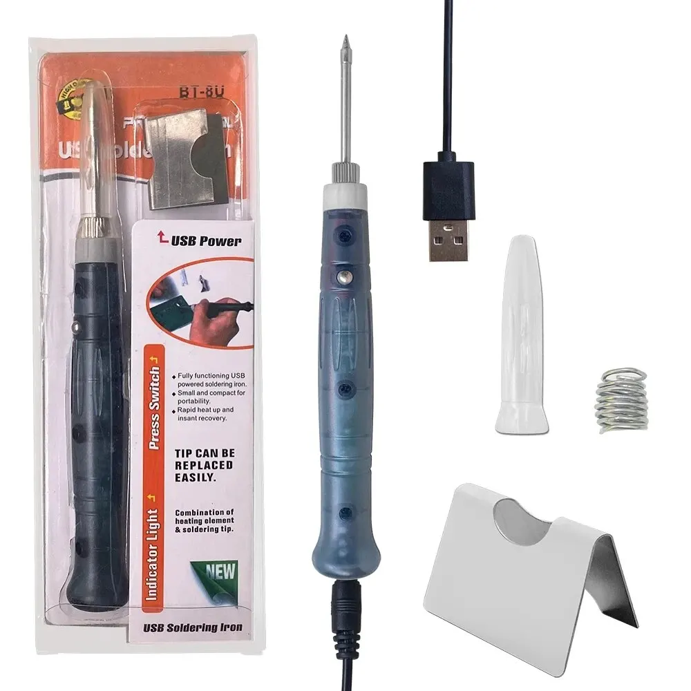 5V Soldering Iron Portable Mini USB Household Electronic Repair Solder Welding Tool Student Electric Soldering Pen Combination