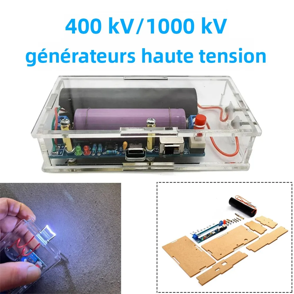 Kit DIY Générateur d'Arc Haute Tension 400/1000KV, Module DC, Carte Booster, Inverseur, Générateur d'Arc Super Puissant