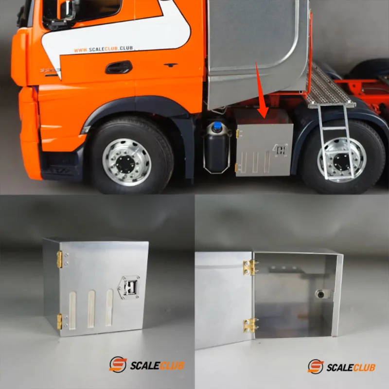 

Sika Model Tiangong 1:14 Mud Head Trailer Heavy Trailer Toolbox 52mm with Handle