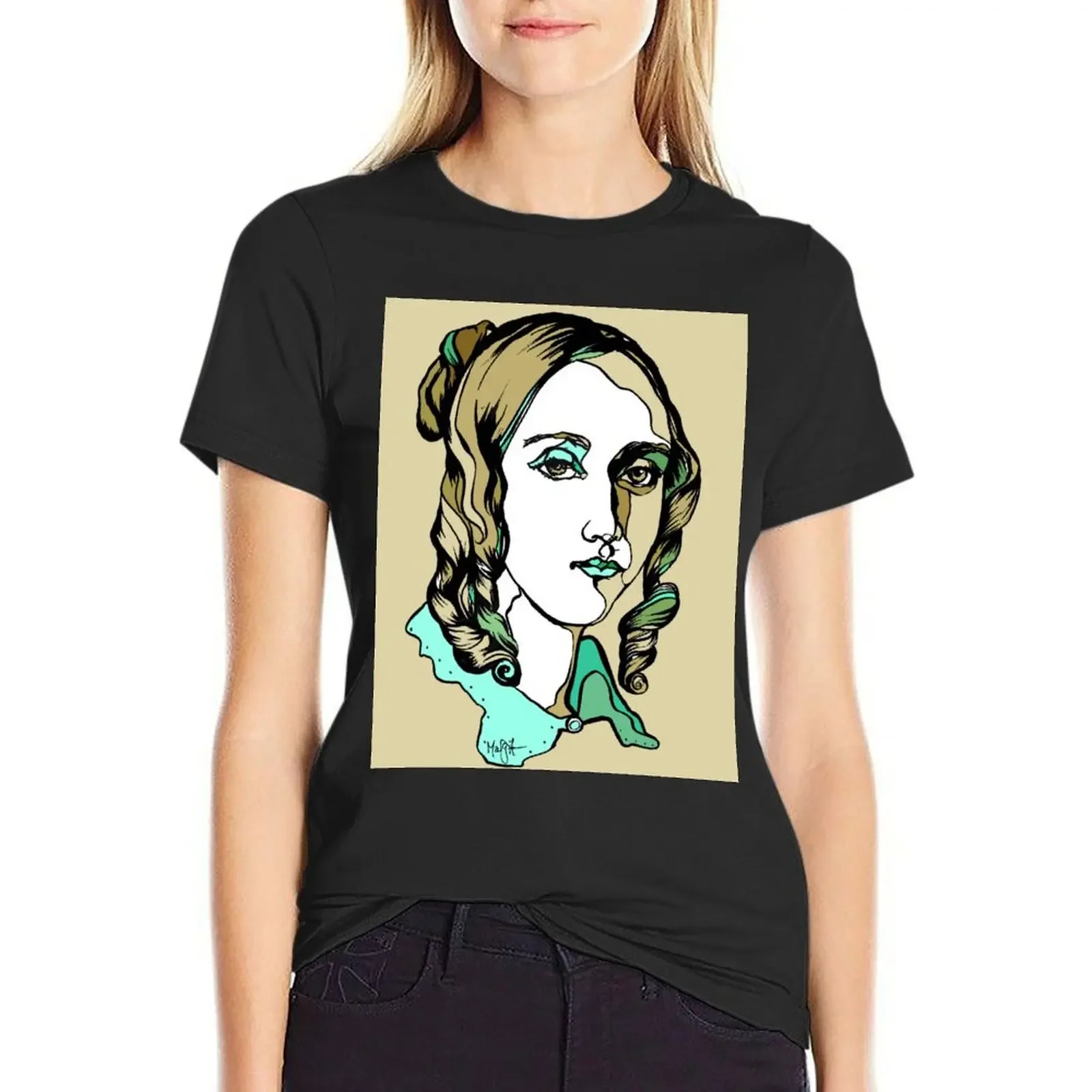 

Louise Farrenc by Arty Margit T-Shirt vintage clothes aesthetic clothes sports fans oversized t shirts for Women