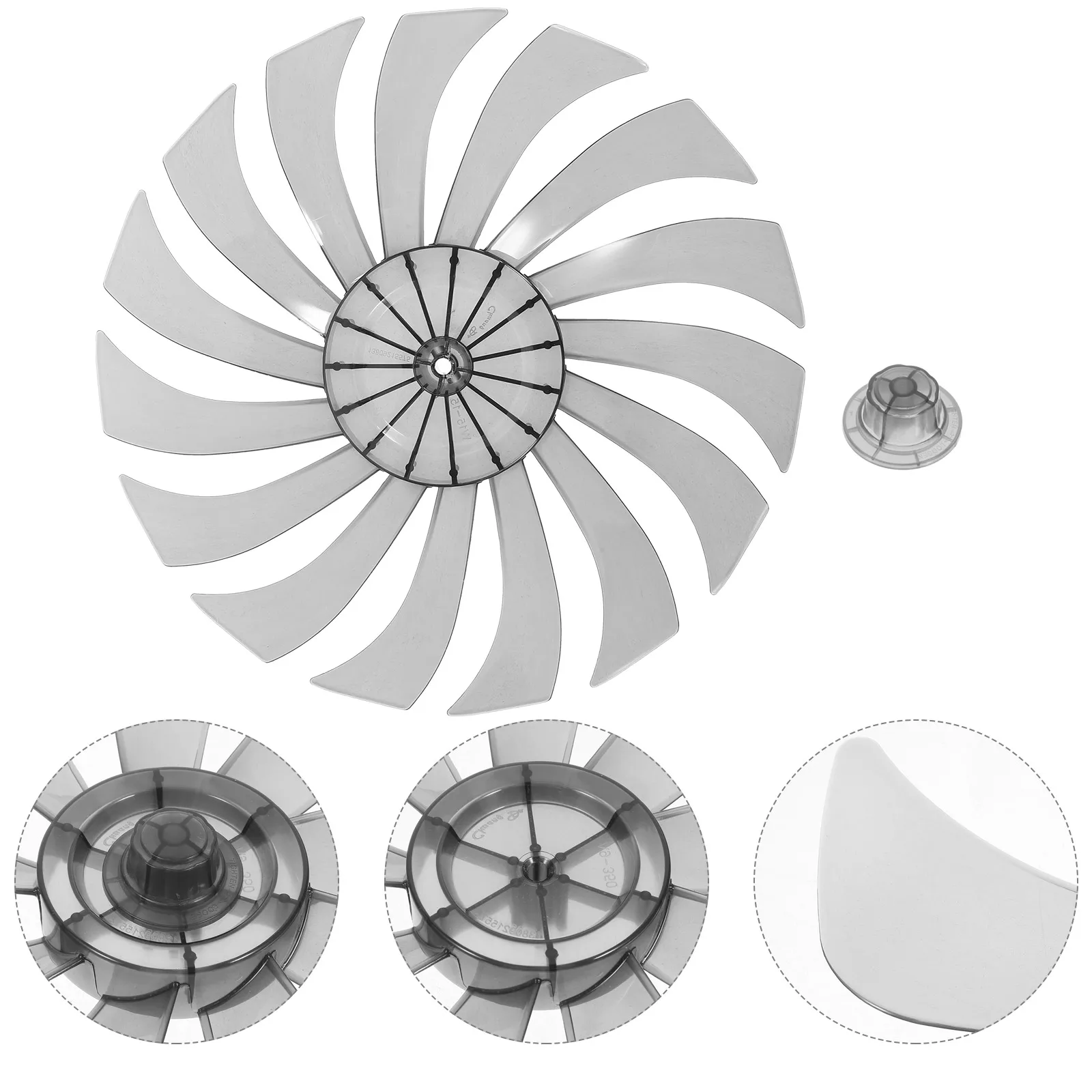 

Universal Replacement Blades For Standing Pedestal Floor Electric Fans Pp Plastic Lightweight Heat Resistant Low Noise
