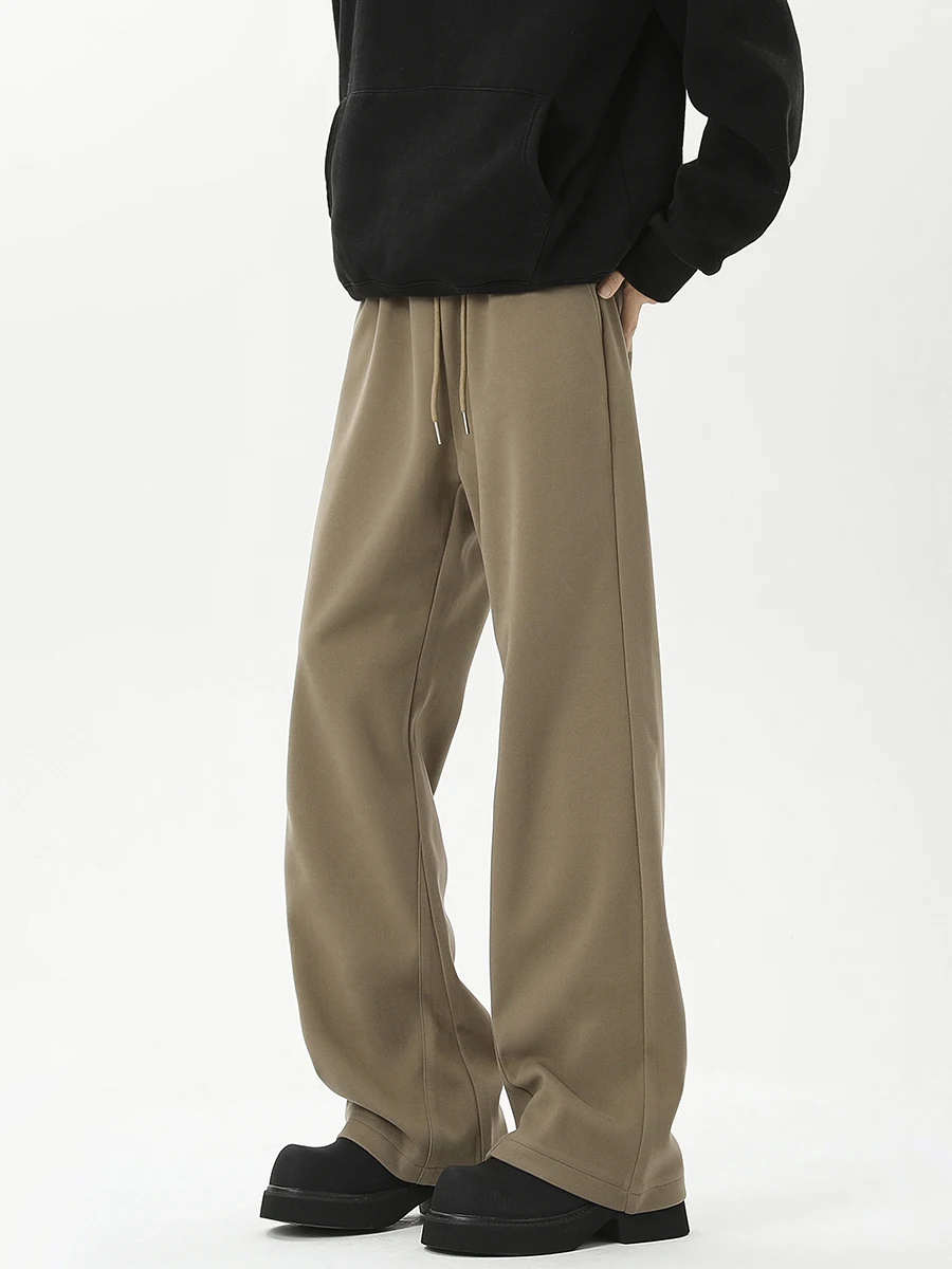 

Повседневные брюки Boyue, спортивные свободные брюки прямого кроя, простые уличные брюки, подходящие для студентов и занятий спортом