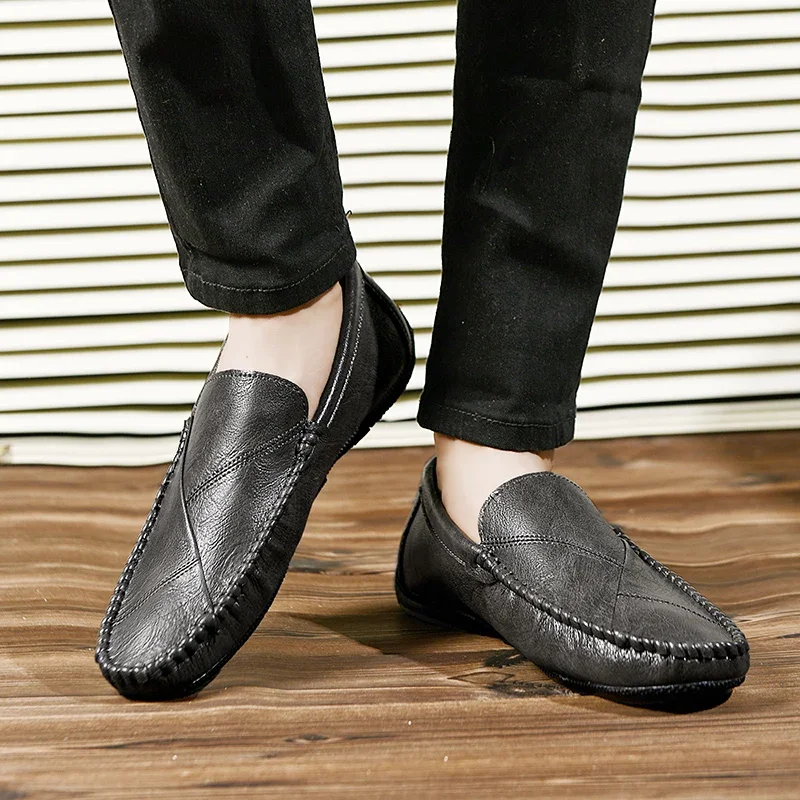 Men's Comfortable New Driving Shoes Casual Flats Breathable Non Slip Party Loafers Comfortable Walking Fashion Brand Men's Shoes