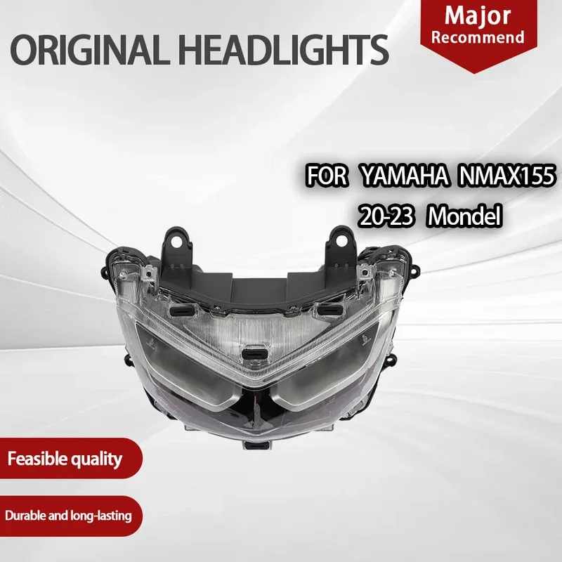 

Motorcycle Front Headlight Complete Assembly Fits for YAMAHA NMAX155 2020-2023 Models Headlight Replacement Accessories