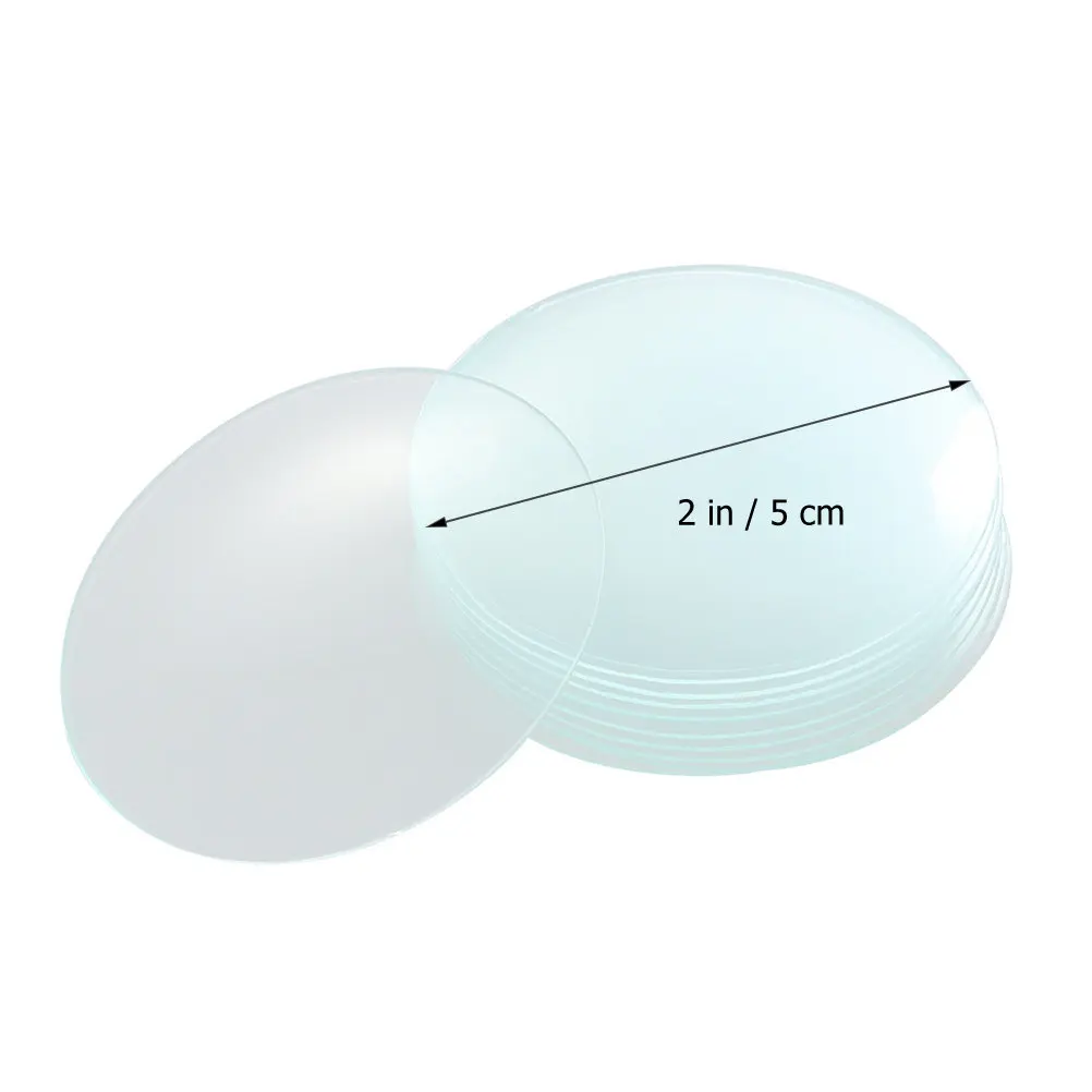 10Pcs Watch Glass Laboratory Covers Polished Safe Glass Beaker Covers Multifunctional Chemistry Beaker Cover for School