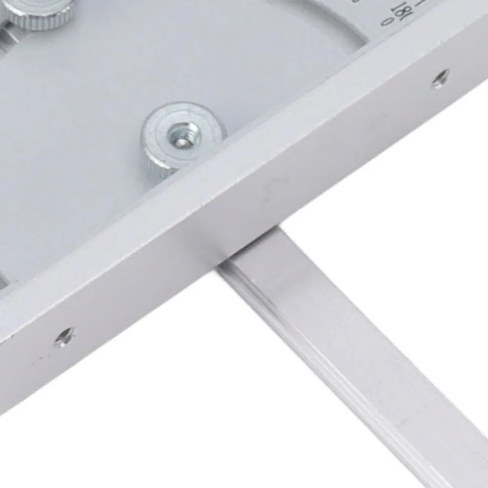 Durable Aluminum Alloy Woodworking Protractor Accurate Scale Versatile Angle Protractor Miter Gauge Carpentry