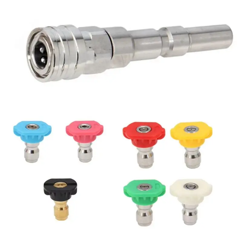 AT63-Spraying Nozzle Set Included In High Pressure Wash Adaptor For Nilfisk KEW ALTO WAP CALM- 1/4 Inch Quick Connect
