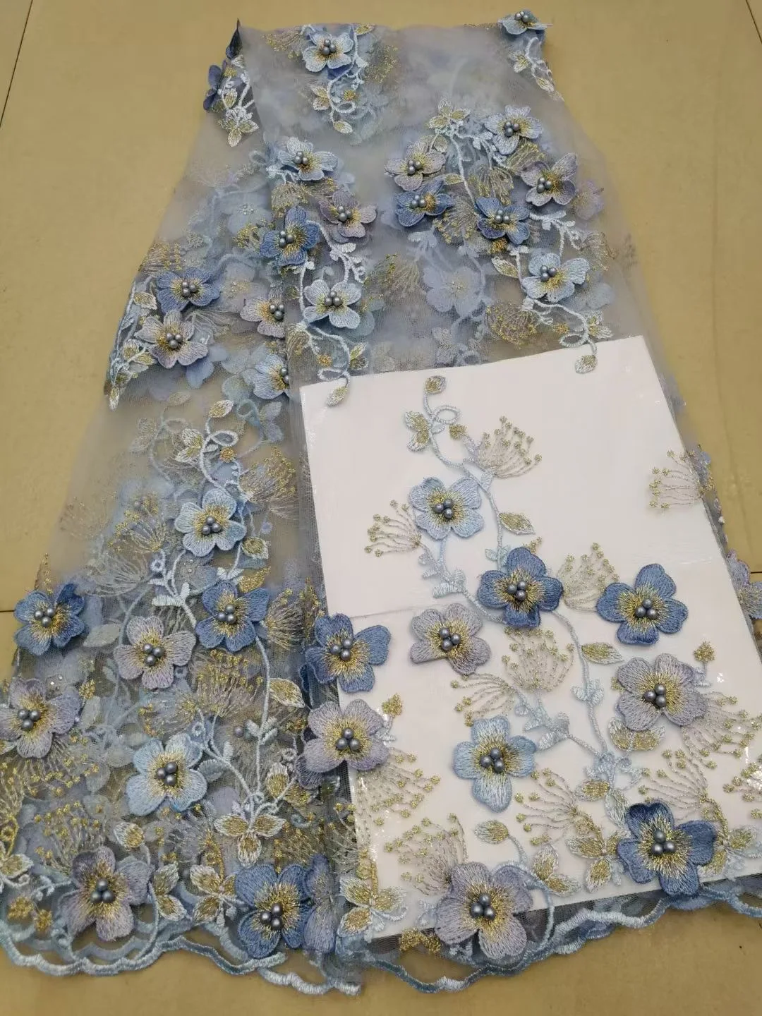 

Новое водорастворимое кружевное платье из ткани с вышивкой Cheongsam, цвет ткани с 3D вышивкой, сетчатая марлевая ткань для одежды