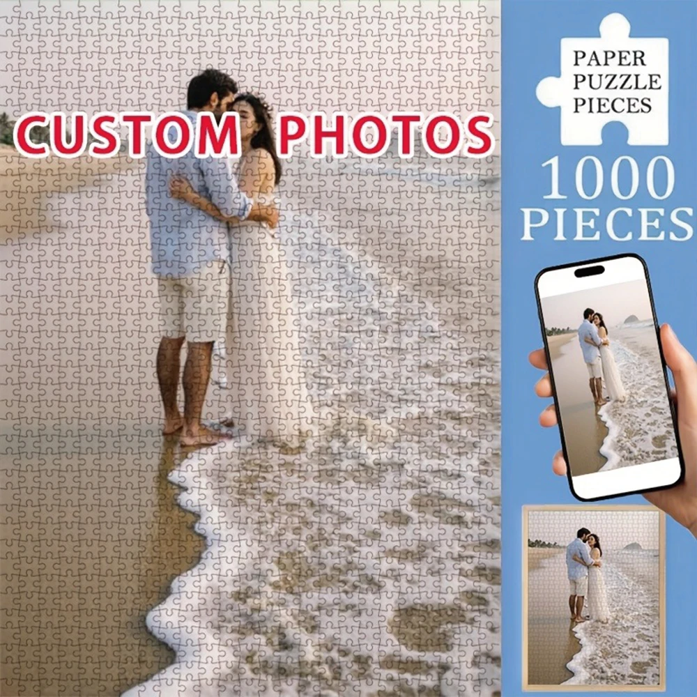 35/300/500/1035pcs Personalized Custom Photo Puzzle Couple Photos Friends A Memorable Keepsake Or A Special Celebration
