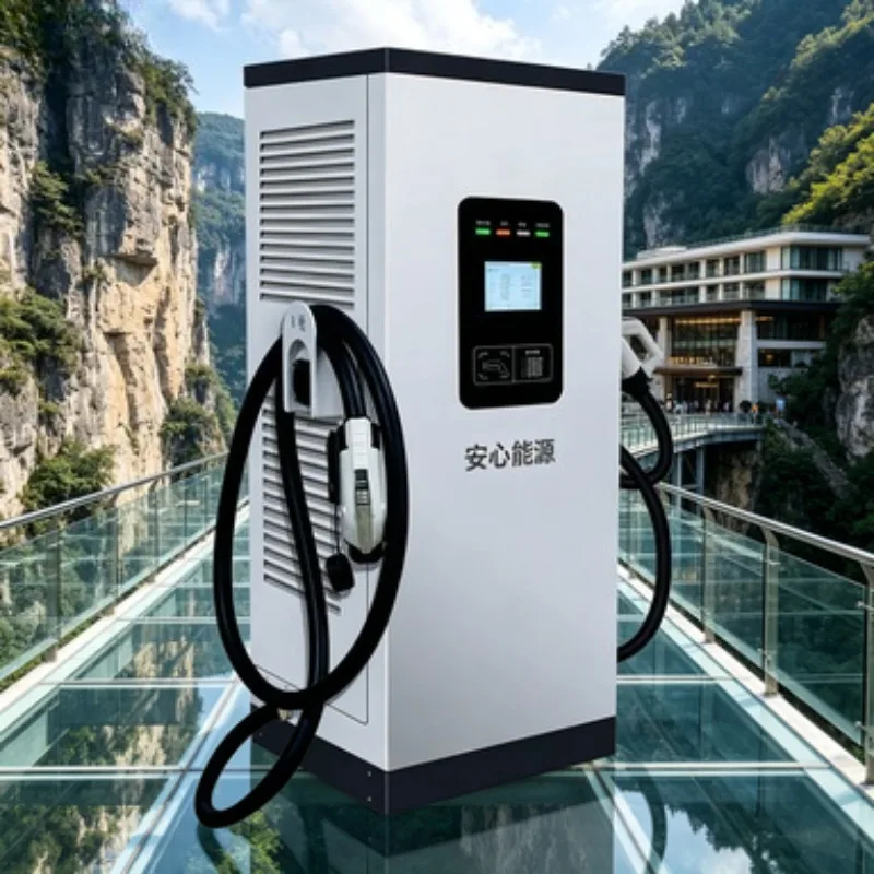 22kW AC EV Charger Type 2 Wallbox OCPP 1.6J with RFID Card 7 Inch LCD Screen Smart Home Charging Station