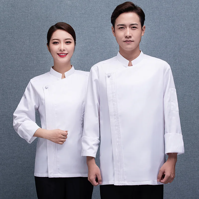 C166 vêtements de Chef à manches longues uniforme Restaurant cuisine manteau de Chef serveur vestes de travail uniforme professionnel