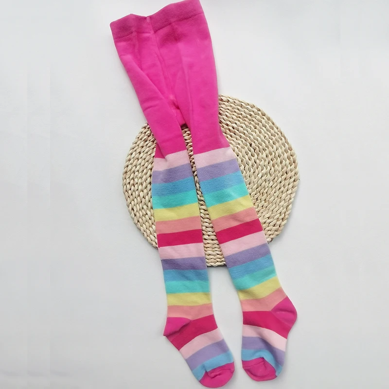 1 PCS New Spring Girls Color Stripe Tights Kids Stockings  Autumn Baby Girl Clothes  Tights for Girls  Striped Pantyhose