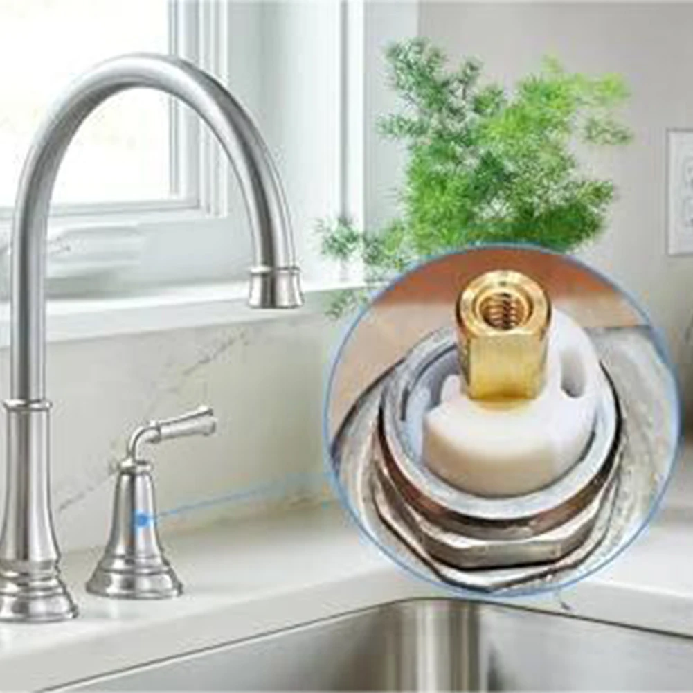 2pcs Faucet Valve Core Faucet Repair Kit Kitchen Basin Hot And Cold Water Faucet Ceramic Cartridge Mixing Valve Core Accessories view 6
