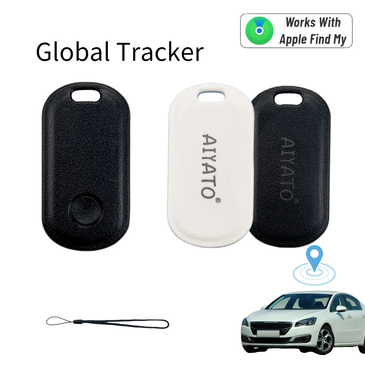 Bluethooth Mini GPS Tracker Smart Finder Key Finder Key Search GPS Trackers Children Positioning Pet Tracker For Apple Airtag