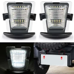 Car White LED Rear Bumper Trunk Number License Plate Light Lamp Bulb For Jeep Wrangler JK 2007-2018 Jeep Wrangler JL 2019-2020
