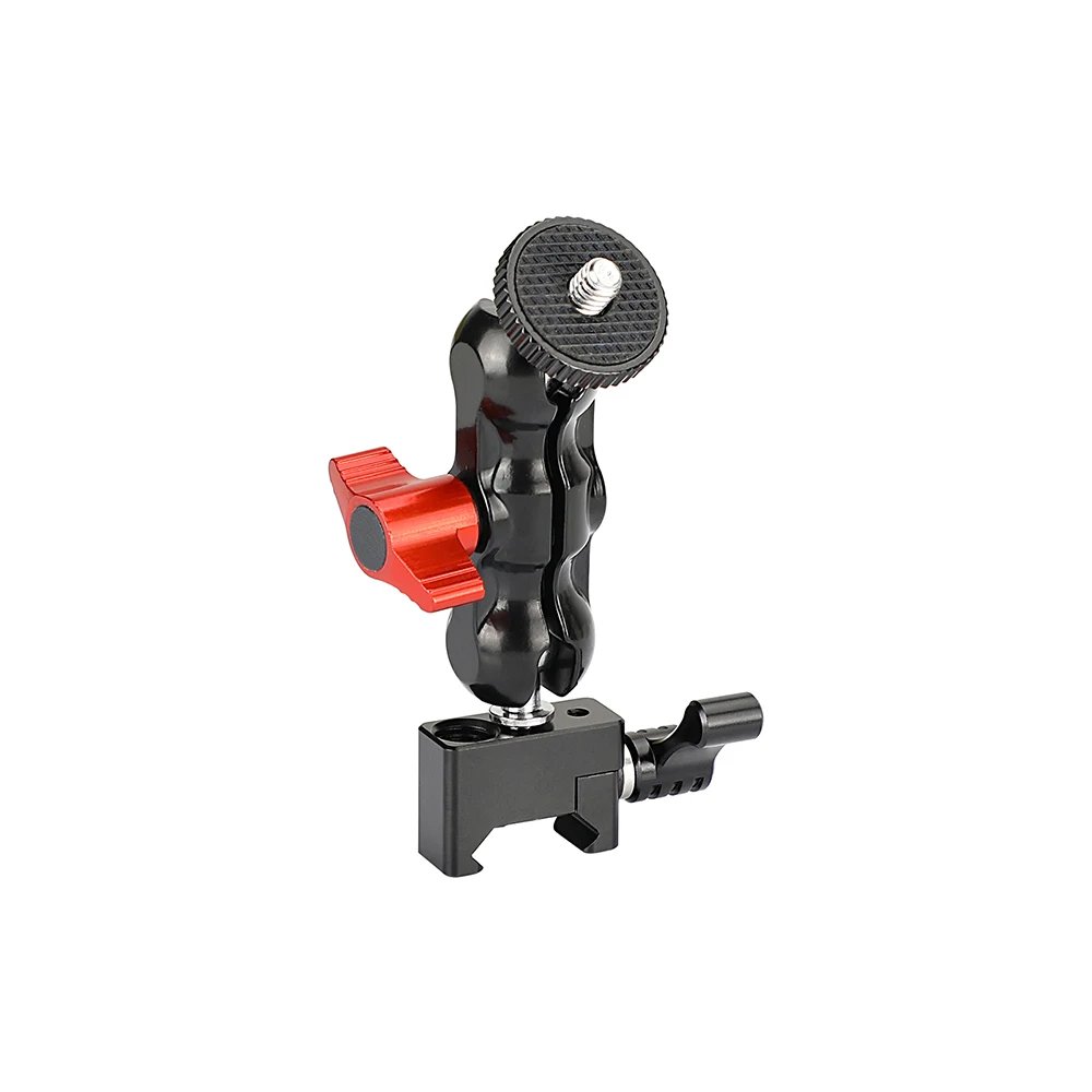 KIMRIG Quick Release Clamp NATO Standard Clamp With Small Ball Head Monitor Magic Arm For Cameras Monitor Led Light Microphone