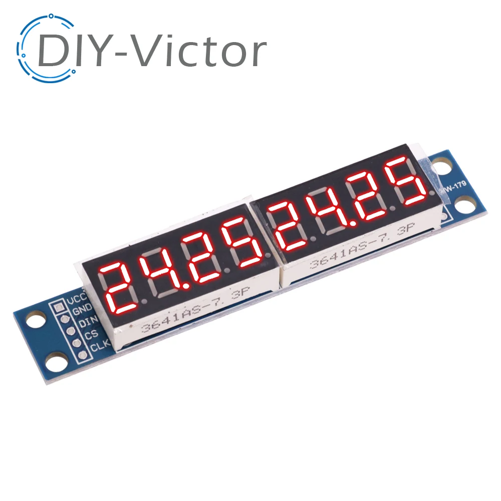 MAX7219 LED Dot Matrix Display Module 8 Digital Tube Display Control Board For Arduino Microcontroller Serial Driver 7 Segment