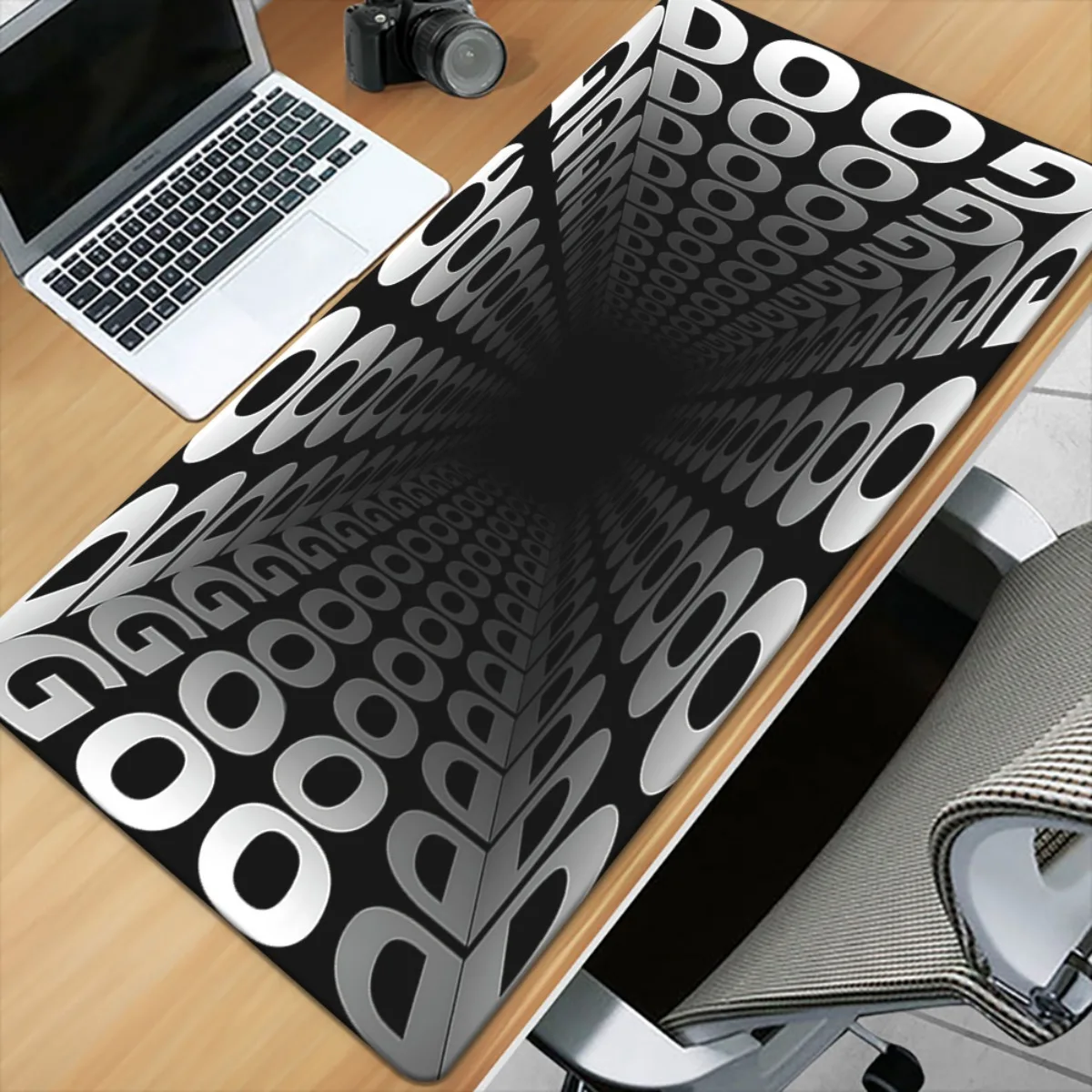 Iron Art Tunnel Pattern XXL Mouse Pad Non-Slip Rubber Base Large Desk Mat Multifunctional Gaming Office Decor 1PC