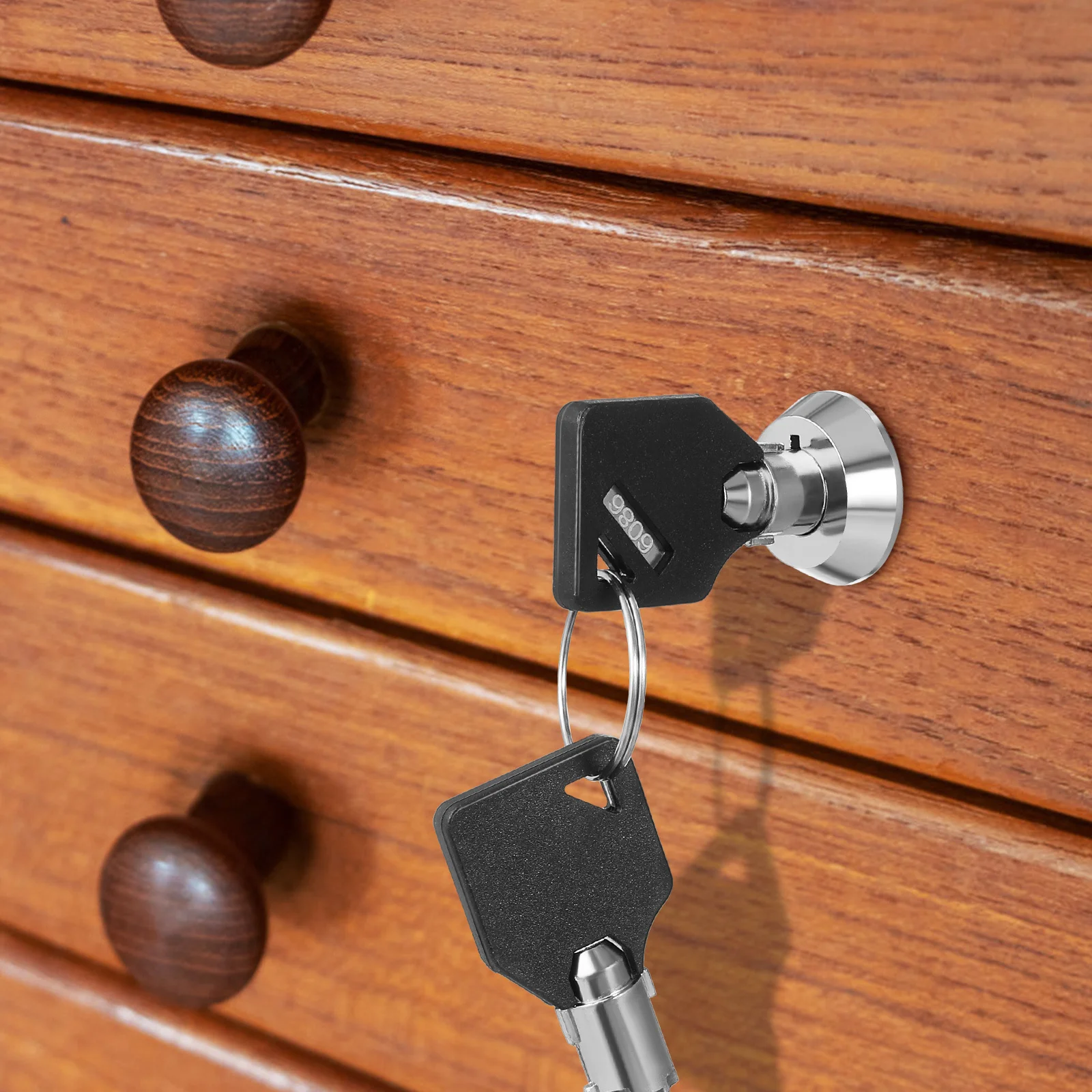 

1Set Tool Box Lock Zinc Alloy Robust Fade Resistant Locker Replacement for Toolbox Cabinet Drawer Locks Cabinet Lock