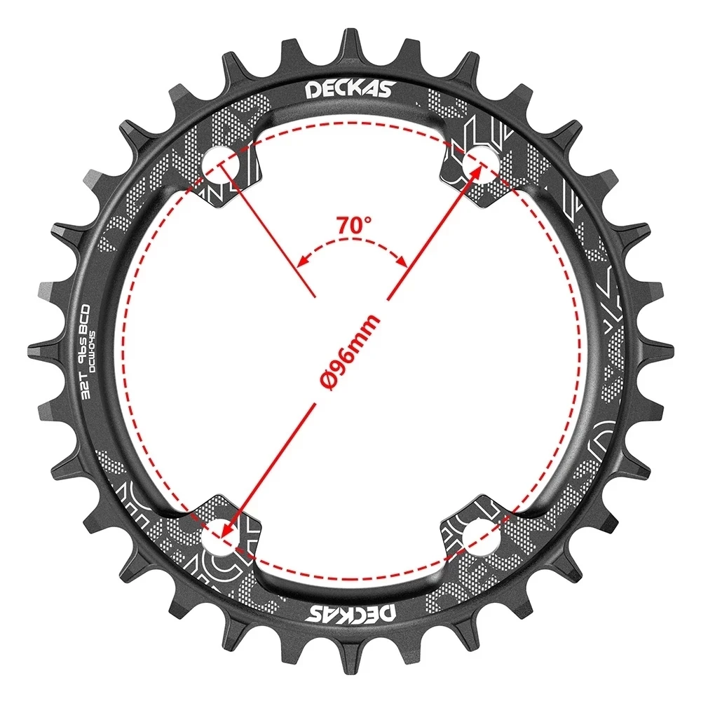 Deckas 96bcd Mountain Bicycle Chainring BCD 96 Round Oval 32/34/36/38T Crown Plate Parts for M7000 M8000 M4100 M5100 bike crank