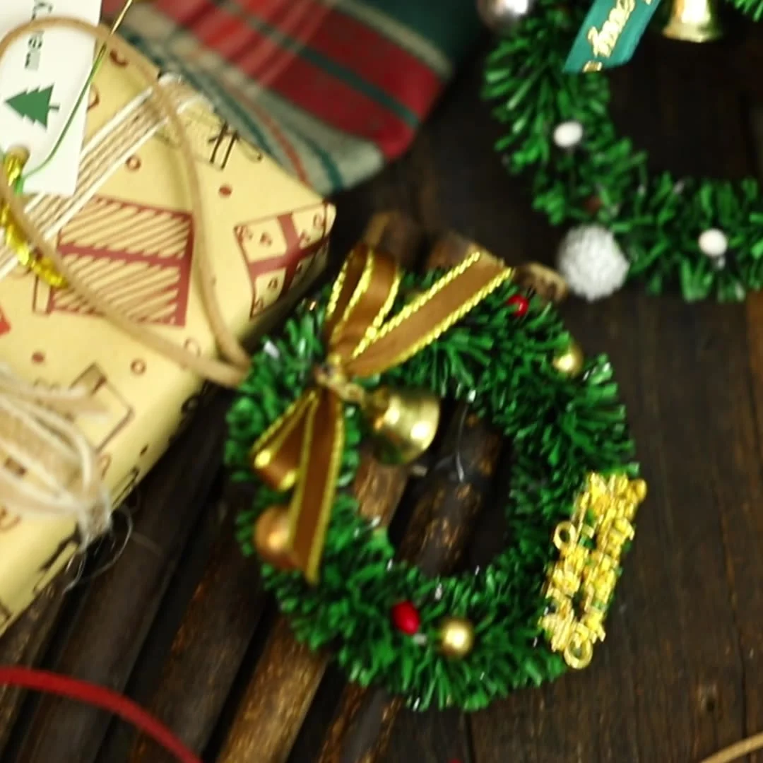 عيد الميلاد الديكور عطلة القوس إكليل قلادة مع جرس باب المنزل باب السيارة معلقة حفلة شجرة عيد الميلاد اكسسوارات الديكور