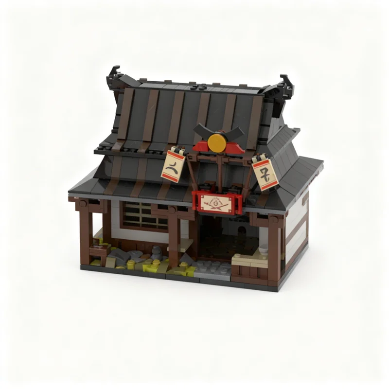 2242pcs MOC Ninjia Four Weapons Blacksmith Display Model Building Blocks Toy DIY Idea Education Brick Craft Birthday Assemble