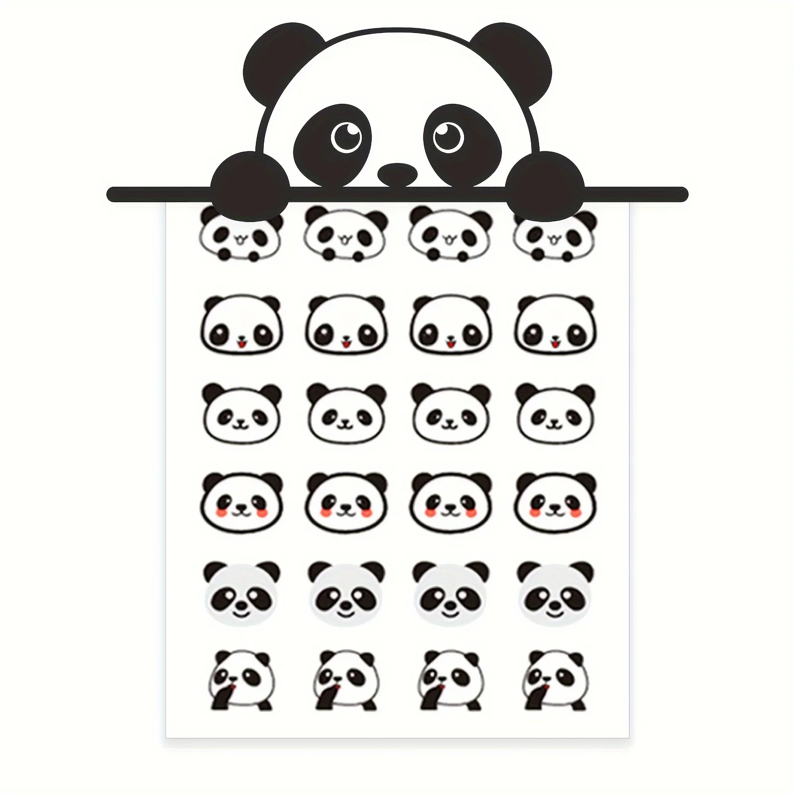 24pcs Cute panda sticker Invisible Acne Patches - Hydrocolloid Spot Marks Blemishes Covering Solution - Quick Fix for Pimples.