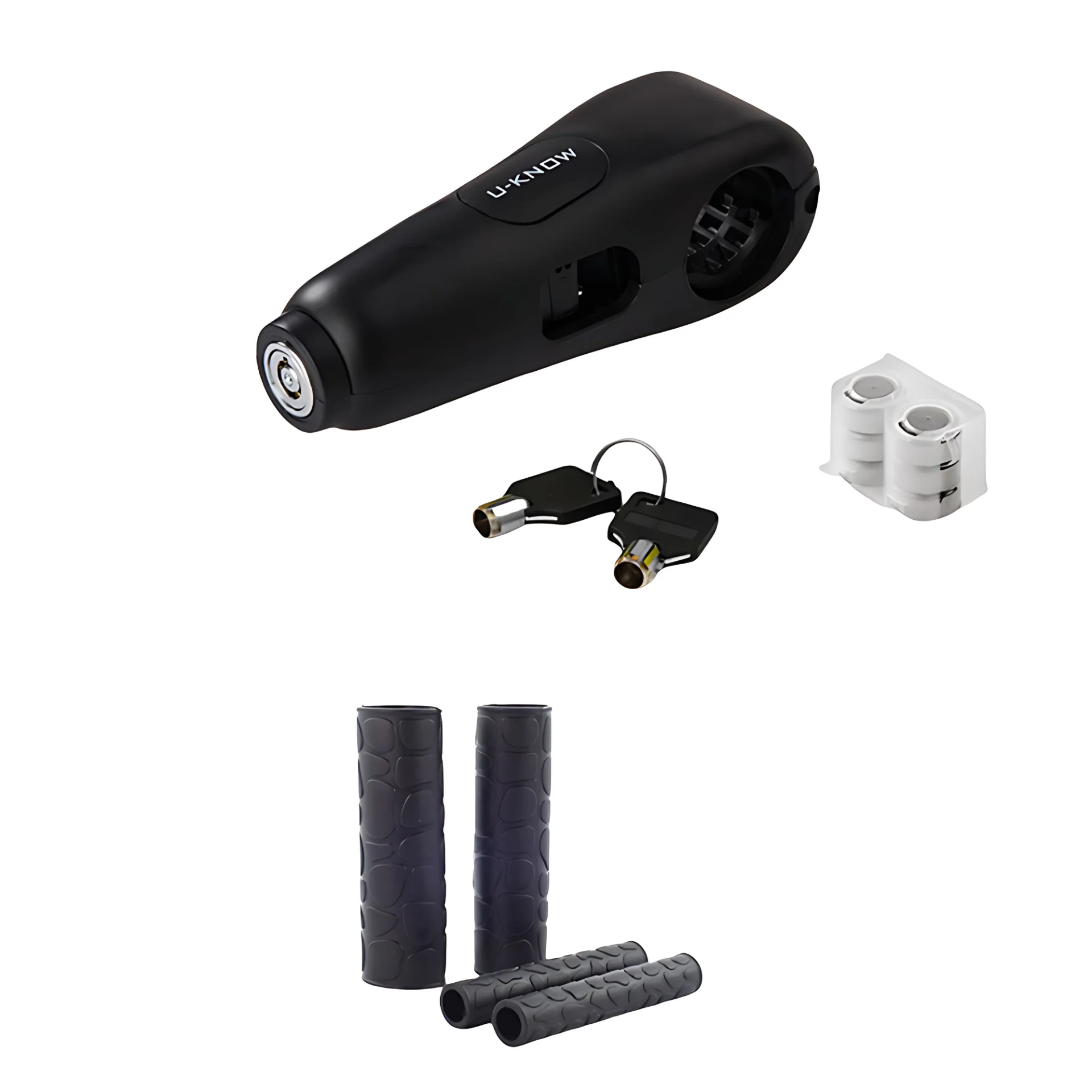 

Motorcycle Alarm Handlebar Lock Throttle Lock Aluminum Alloy Lock Solid Steal Locks Padlock with Keys for Bicycle Motor Scooter