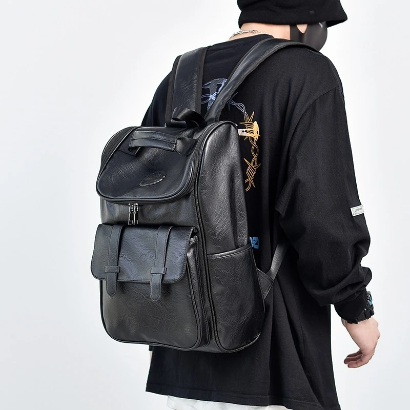 sac-a-dos-retro-decontracte-en-cuir-pu-pour-homme-it-ckuuk-sac-de-voyage-sacoche-pour-ordinateur-portable-double-bandouliere-surface-souple-fermeture-eclair